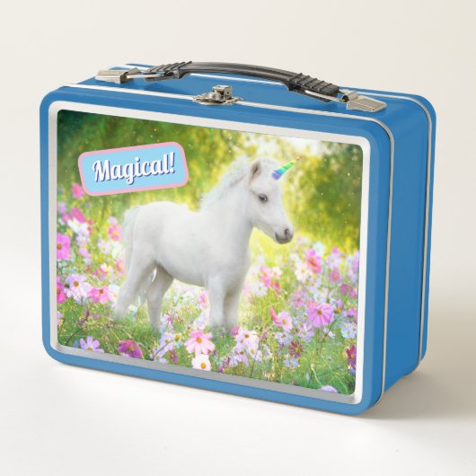 Lunch Box White Pony Unicorn (Devant)