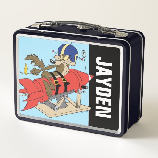 Lunch Box WILE E. COYOTE™ lance Red Rocket | Ajouter un nom (Dos)