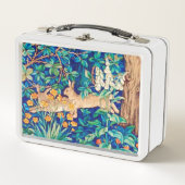 Lunch Box William Morris "Two Hares" - Lapins dans une forêt (Devant)