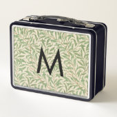 Lunch Box William Morris Willow Bough Monogramme rétro Vinta (Dos)