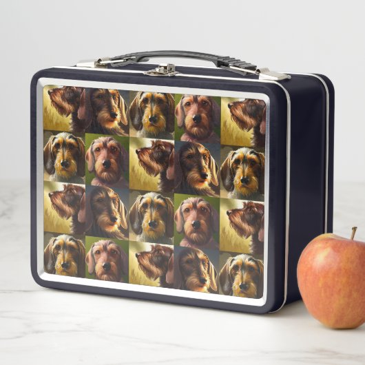 Lunch Box Wirehair Dachshund (En situation)