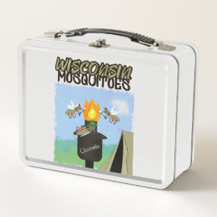 Lunch Box Wisconsin Mosquitoes Cartoon