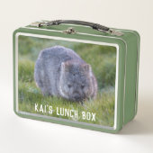 Lunch Box Wombat Wildlife Animal Australia, Cute Green (Devant)