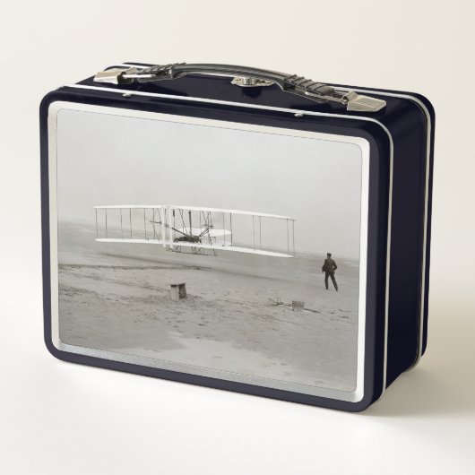 Lunch Box Wright Brothers Flyer First Plane Flight Aviation (Dos)
