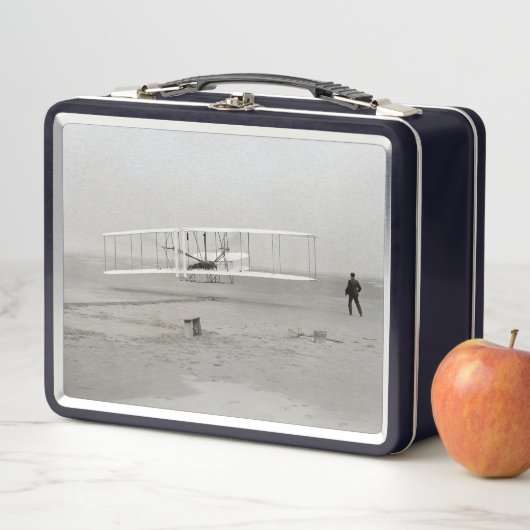 Lunch Box Wright Brothers Flyer First Plane Flight Aviation (En situation)