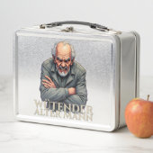 Lunch Box Wütender Alter Mann - Dessin-Illustration (En situation)