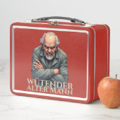 Lunch Box Wütender Alter Mann - Dessin-Illustration (En situation)