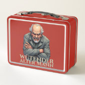 Lunch Box Wütender Alter Mann - Dessin-Illustration (Dos)