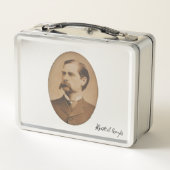 Lunch Box Wyatt Earp Portrait et signature (Dos)