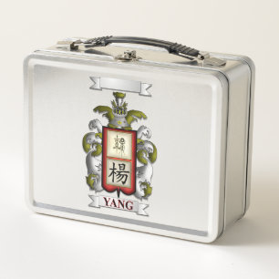 Lunch Box Yang Achternaam En Schild