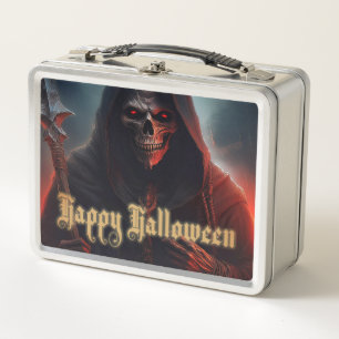 Lunch Box Yeux rouges lumineux Reaper Art Halloween
