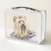 Lunch Box Yorkshire Terrier Peinture - Cute Original Chien A (Dos)