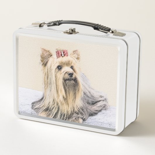 Lunch Box Yorkshire Terrier Peinture - Cute Original Chien A (Devant)