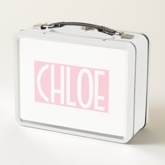 Lunch Box Your | Bold White Text on Light Pink (Dos)