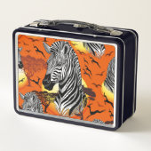 Lunch Box Zebra African Savanna Wild Animal (Dos)