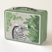 Lunch Box Zebra amongst Leaves (Dos)