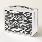 Lunch Box Zebra Print, Zebra Stripes, Noir Et Blanc (Dos)
