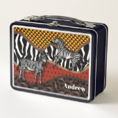 Lunch Box Zebra Safari (Devant)