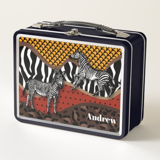 Lunch Box Zebra Safari (Devant)