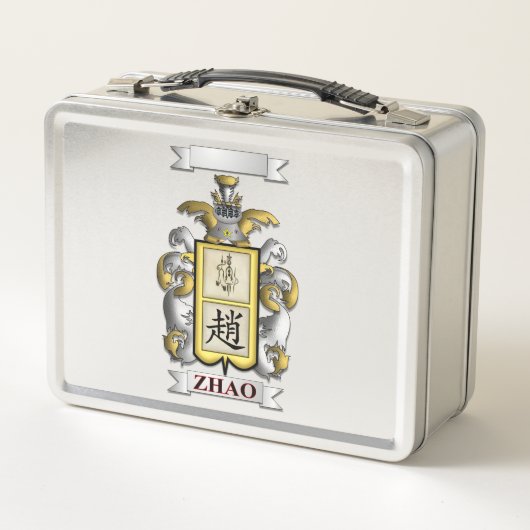Lunch Box Zhao Achternaam En Schild (Voorkant)