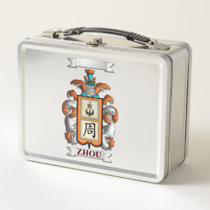 Lunch Box Zhou Achternaam En Schild