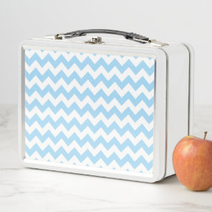 Lunch Box Zigzag bleu, Chevron bleu, Motif géométrique