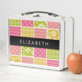 Lunch Box Zigzag, Chevron, Pois, En vichy, Votre Nom (En situation)