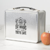 Lunch Box Zombies Mangent des Cerveaux Dessin Vectoriel Drôl (En situation)
