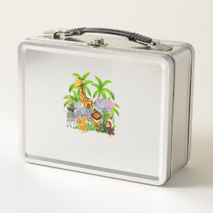 Lunch Box Zoo Animaux Safari Faune Fête Anniversaire A Day A