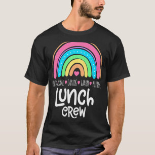 Lunch Crew Group Matching School Cafeteria Squad S T-shirt