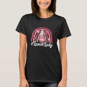 Lunch Dame Liefde Valentijnsdag Gnome Cafetaria T-shirt