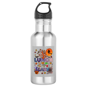 Lunch Dames Halloween Heks Maan Pompoen_1 Waterfles