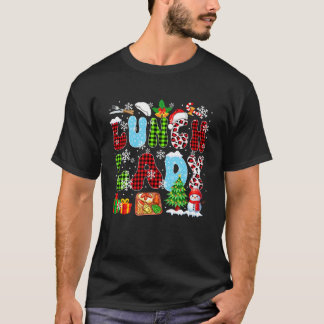 Lunch Dames Kerstboom Luipaard Sinterklaas Sneeuwm T-shirt