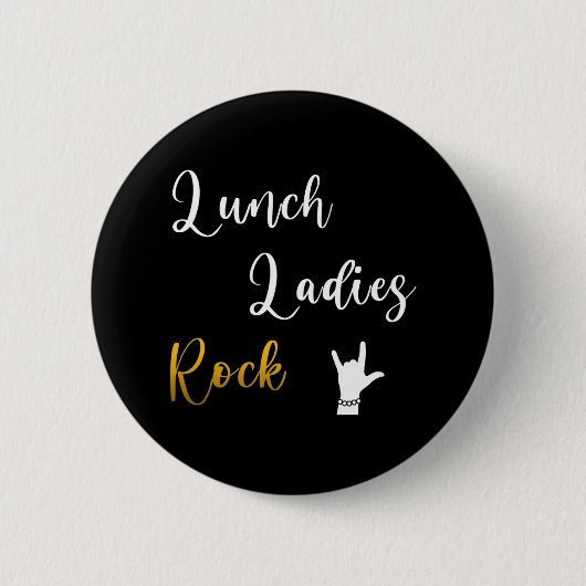 Lunch Dames Rock Ronde Button 5,7 Cm (Voorkant)