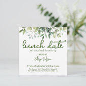 Lunch Date Personalized Kaart (Staand voorkant)