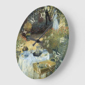 Lunch door Claude Monet, Vintage Impressionisme Grote Klok (Hoek)