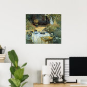Lunch door Claude Monet, Vintage Impressionisme Poster (Thuiskantoor)