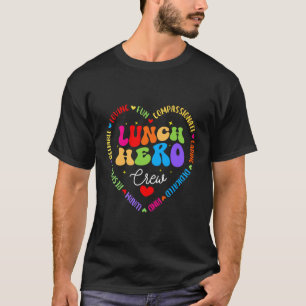 Lunch Helden Bemanning Grappige School Cafetaria M T-shirt