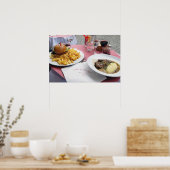 Lunch in Parijs Frankrijk Poster (Keuken)
