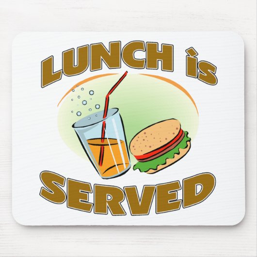 Lunch is served muismat (Voorkant)