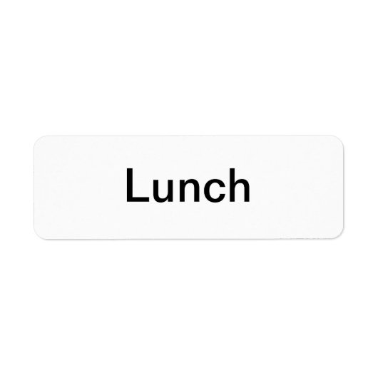 Lunch Labels (Voorkant)