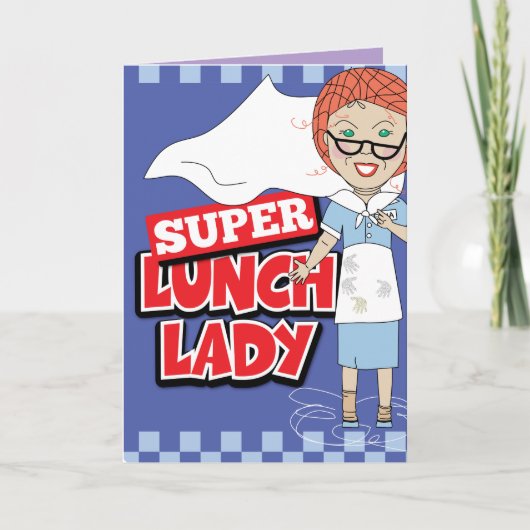 Lunch Lady Bedankkaart (Voorkant)