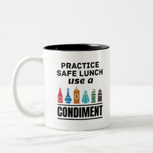 Lunch Lady Cafeteria Food Service Safe Lunch Funny Tweekleurige Koffiemok