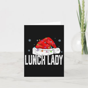 Lunch Lady Claus Kerst Vrouwen Familie Matching G Kaart