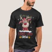 Lunch Lady Crew Reindeer Lunch Lady Kerstmis Lig T-shirt (Voorkant)