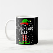 Lunch Lady Elf Funny Christmas Family Matching  Koffiemok (Links)