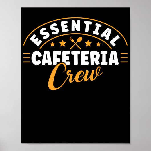 Lunch Lady Essential Cafeteria Crew Lunch Lady Poster (Voorkant)
