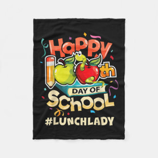Lunch Lady Happy 100ste schooldag Fleece Deken