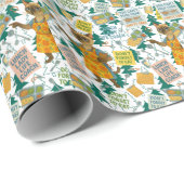 Lunch Lady Life Coach for Cat Lovers Cafeteria Cadeaupapier (Rol Hoek)