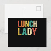 Lunch Lady Retro  stijl Briefkaart (Voorkant / Achterkant)